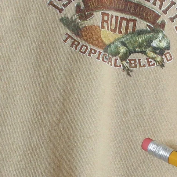 Newport Blue Shirt Mens XL Tan Island Spirits Tropical Blend Rum Tee - Picture 4 of 5